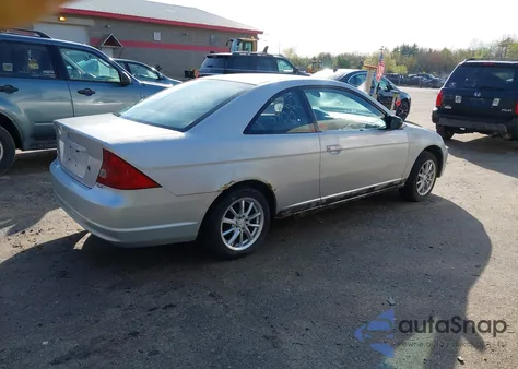 2002 Honda Civic Lx z USA, uszkodzony, nr VIN 1HGEM22532L053406